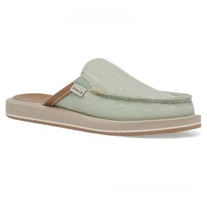 Sanuk You Got My Back ST Soft Top Hemp Slides House‎ Shoes Desert Sage Green 5